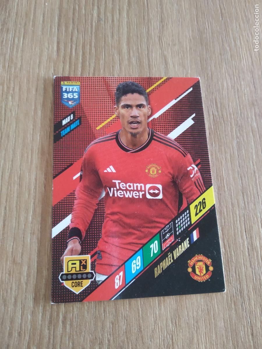 Cromos de F&uacute;tbol: MAU 8 VARANE MANCHESTER UNITED CROMO FUTBOL PANINI ADRENALYN 23-24 FIFA 365 2023-2024