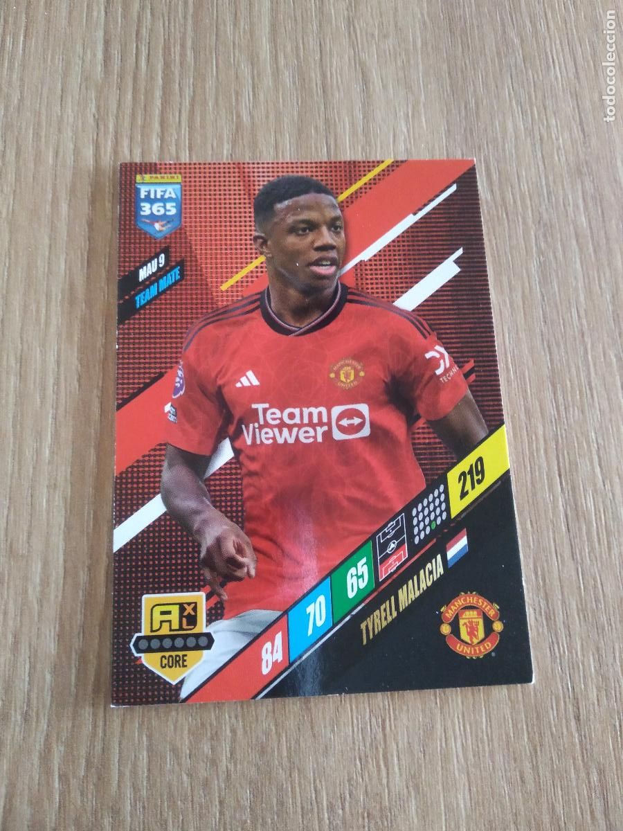 Cromos de F&uacute;tbol: MAU 9 TYRELL MALACIA MANCHESTER UNITED CROMO FUTBOL PANINI ADRENALYN 23-24 FIFA 365 2023-2024