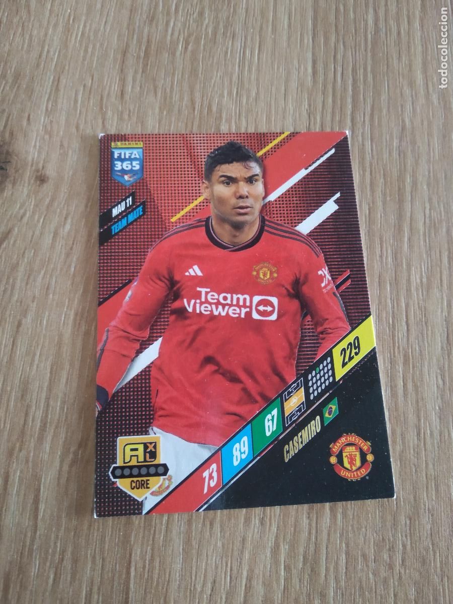 Cromos de F&uacute;tbol: MAU 11 CASEMIRO MANCHESTER UNITED CROMO FUTBOL PANINI ADRENALYN 23-24 FIFA 365 2023-2024