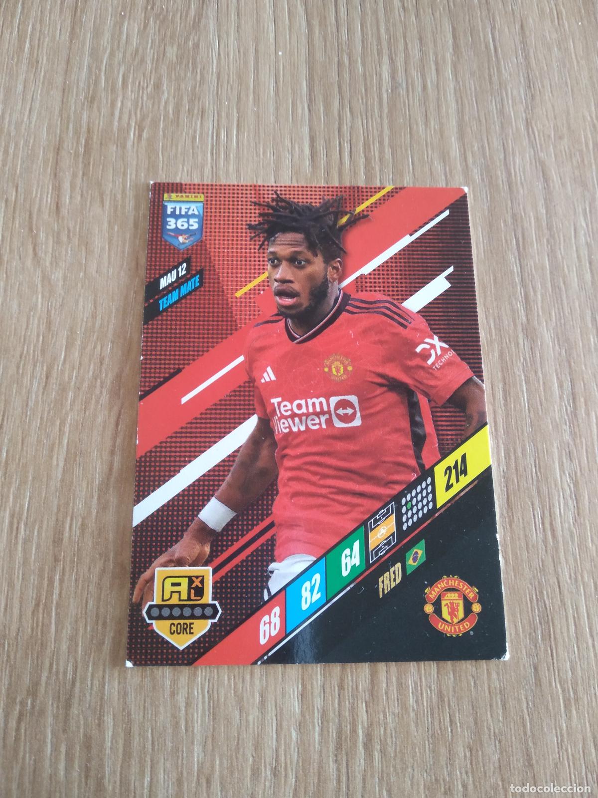 Cromos de F&uacute;tbol: MAU 12 FRED MANCHESTER UNITED CROMO FUTBOL PANINI ADRENALYN 23-24 FIFA 365 2023-2024