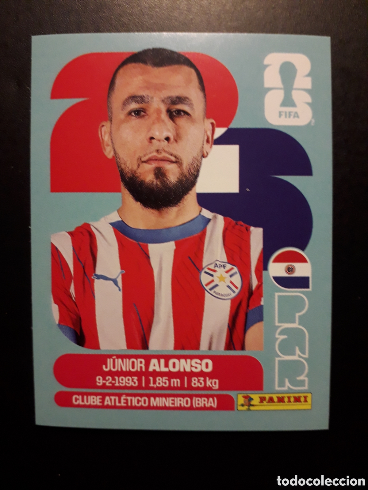Cromos de F&uacute;tbol: ALONSO PARAGUAY PAR 8 MUNDIAL F&Uacute;TBOL 2026 FIFA WORLD CUP PANINI SIN PEGAR PEDIDO M&Iacute;NIMO 3&euro;.