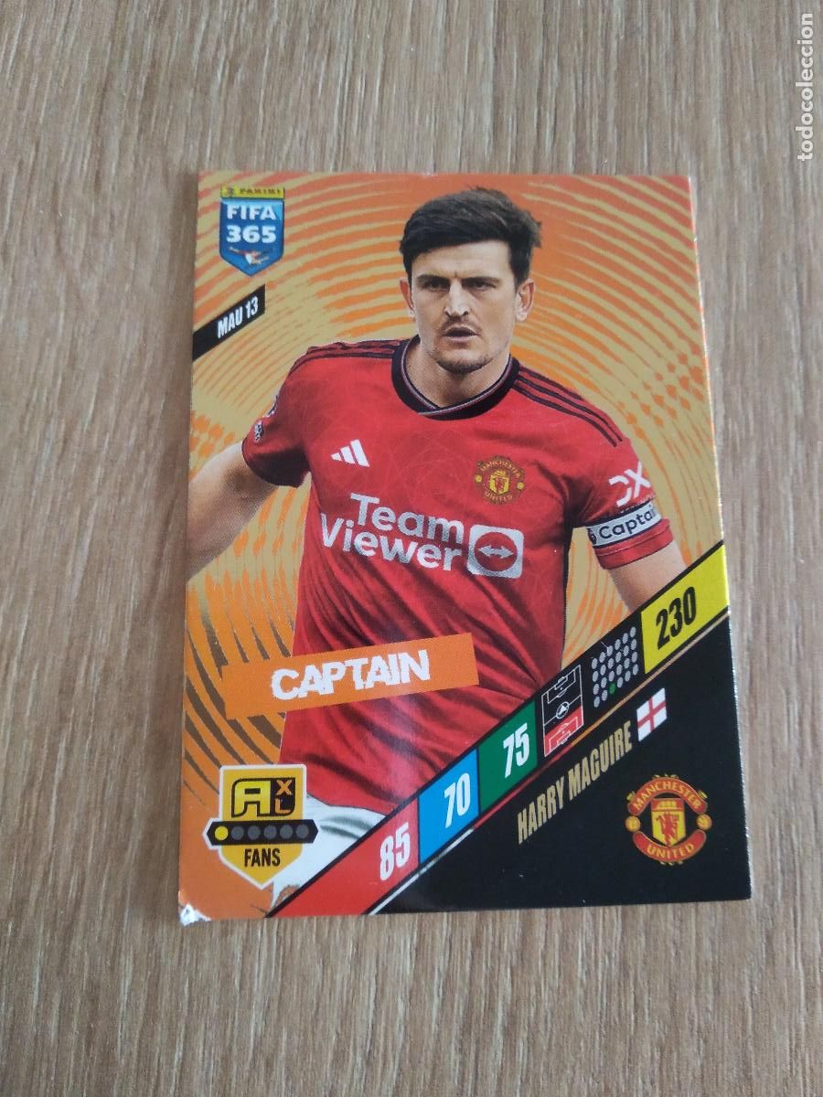 Cromos de F&uacute;tbol: MAU 13 HARRY MAGUIRE MANCHESTER UNITED CROMO FUTBOL PANINI ADRENALYN 23-24 FIFA 365 2023-2024