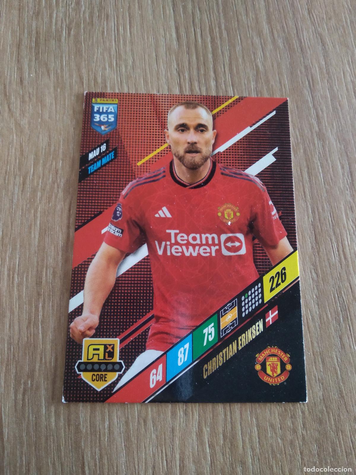 Cromos de F&uacute;tbol: MAU 16 ERIKSEN MANCHESTER UNITED CROMO FUTBOL PANINI ADRENALYN 23-24 FIFA 365 2023-2024