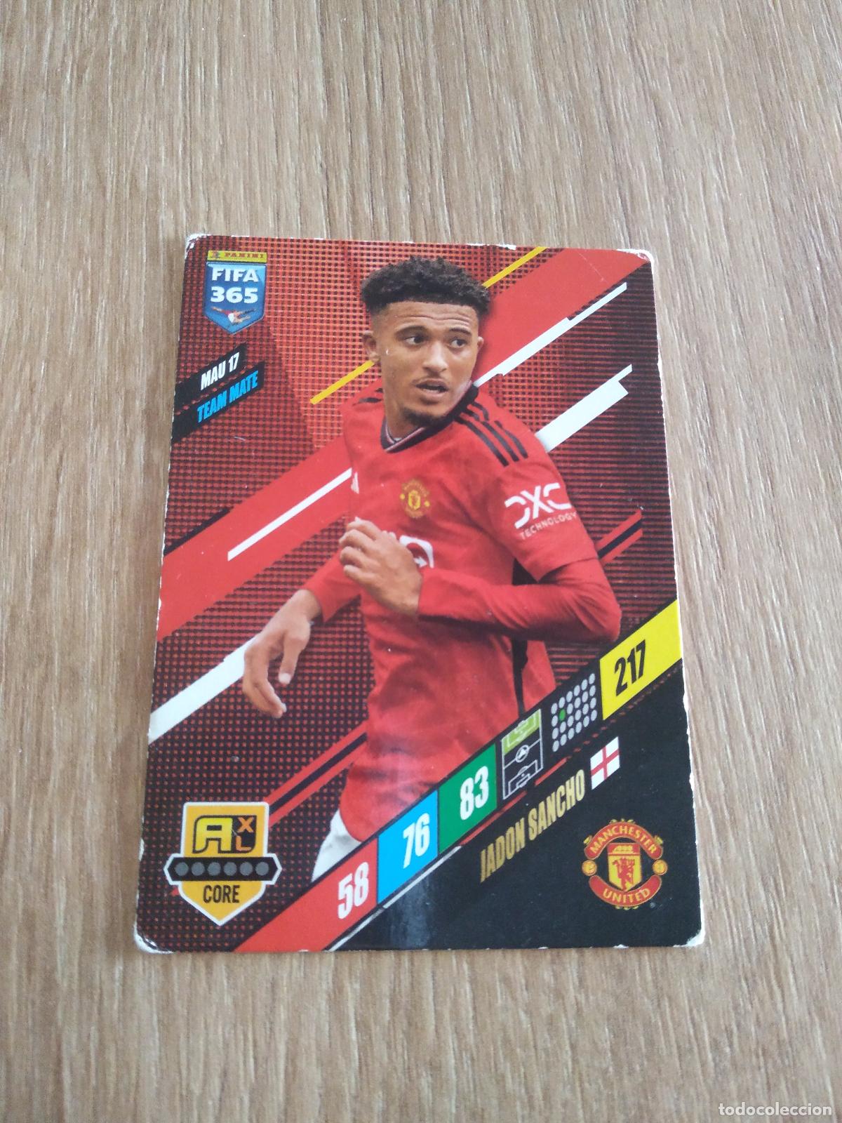 Cromos de F&uacute;tbol: MAU 17 JADON SANCHO MANCHESTER UNITED CROMO FUTBOL PANINI ADRENALYN 23-24 FIFA 365 2023-2024
