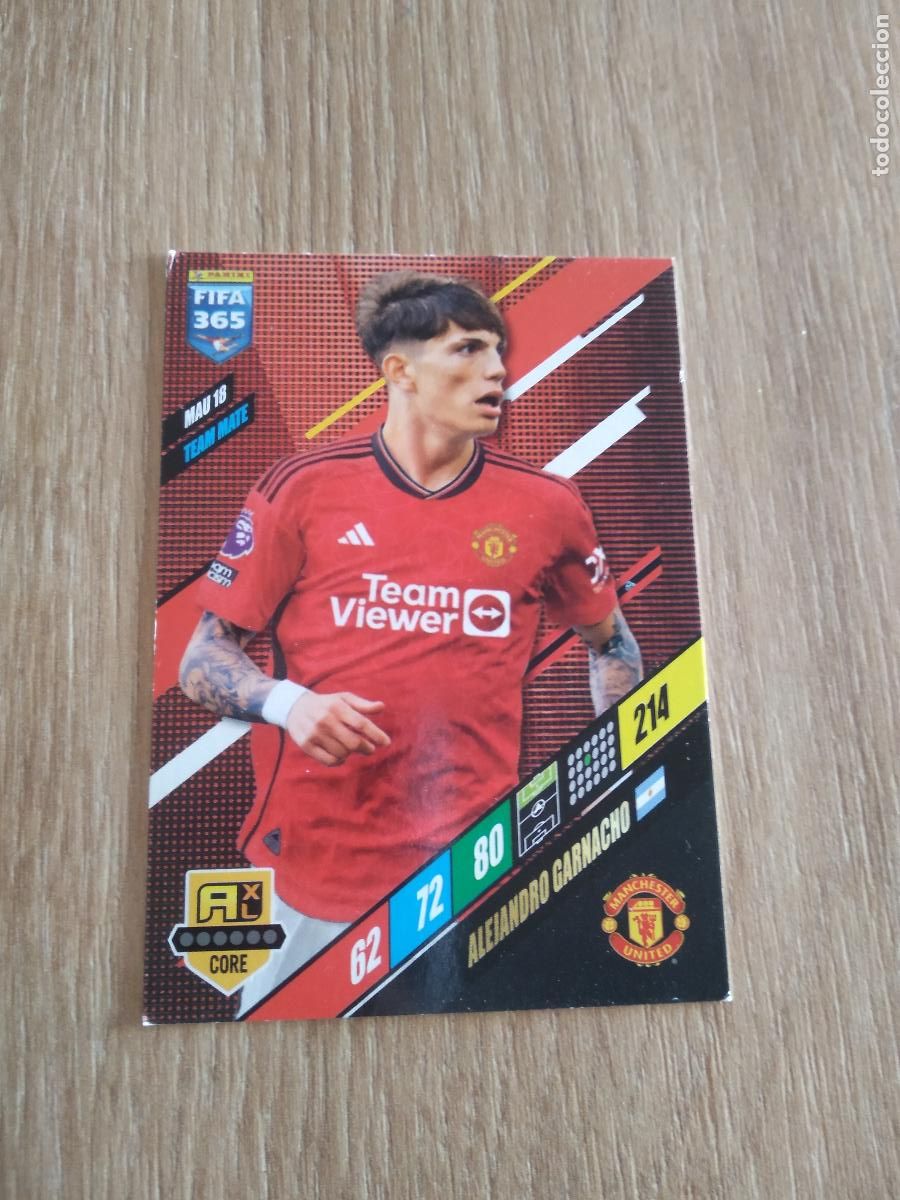 Cromos de F&uacute;tbol: MAU 18 GARNACHO MANCHESTER UNITED CROMO FUTBOL PANINI ADRENALYN 23-24 FIFA 365 2023-2024