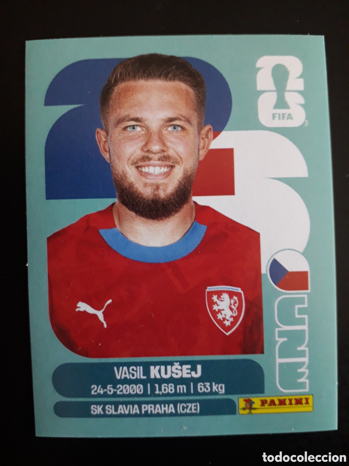 Figurine di Calcio: KU&Scaron;EJ REP CHECA/CHEQUIA CZE 16 MUNDIAL F&Uacute;TBOL 2026 FIFA WORLD CUP PANINI SIN PEGAR PEDIDO M&Iacute;NIMO 3&euro;.