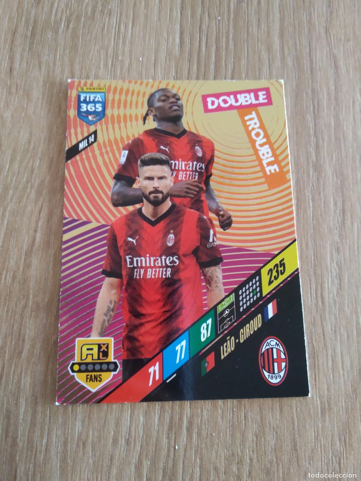 Cromos de Futebol: MIL 14 LEAO GIROUD AC MILAN CROMO FUTBOL PANINI ADRENALYN 23-24 FIFA 365 2023-2024