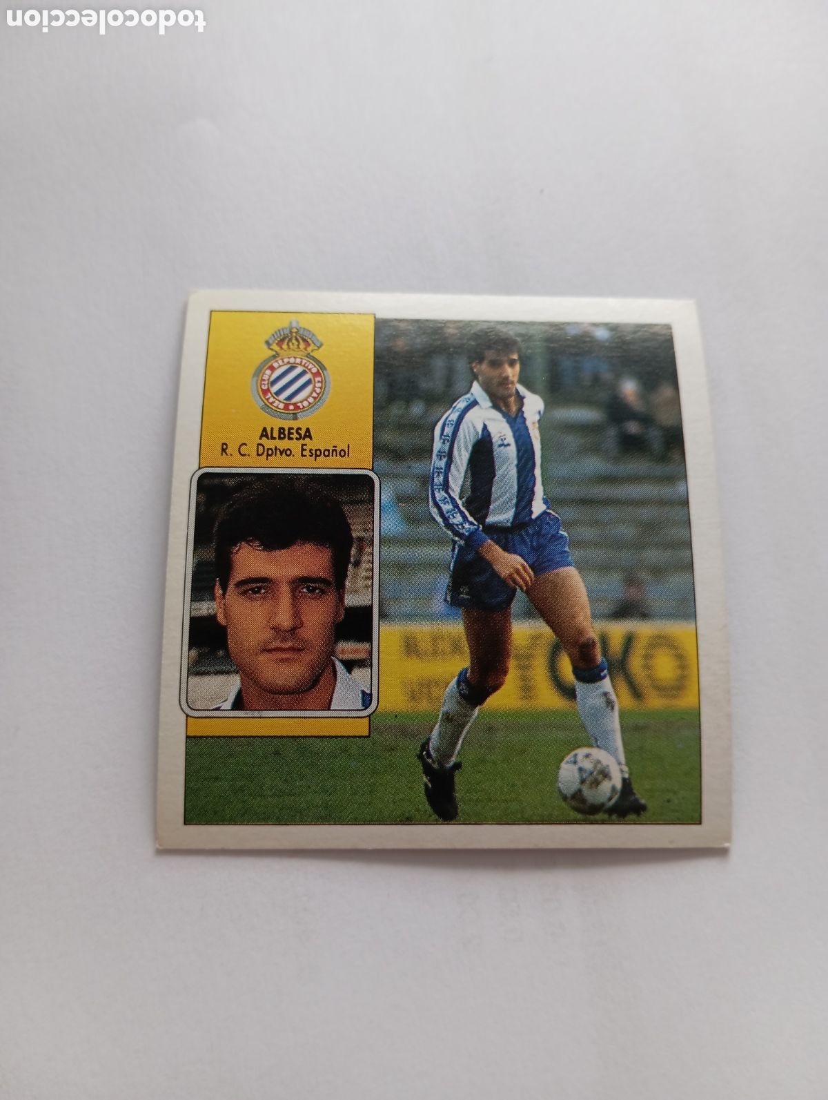 Cromos de Futebol: ALBESA Espanyol Espa&ntilde;ol Liga Este 1992 1993 Panini 92 93 NUEVO SIN PEGAR
