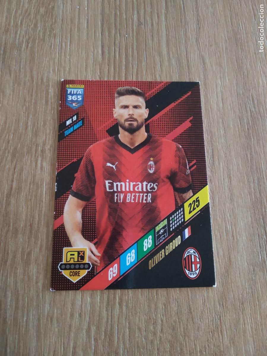 Cromos de Futebol: MIL 18 GIROUD AC MILAN CROMO FUTBOL PANINI ADRENALYN 23-24 FIFA 365 2023-2024
