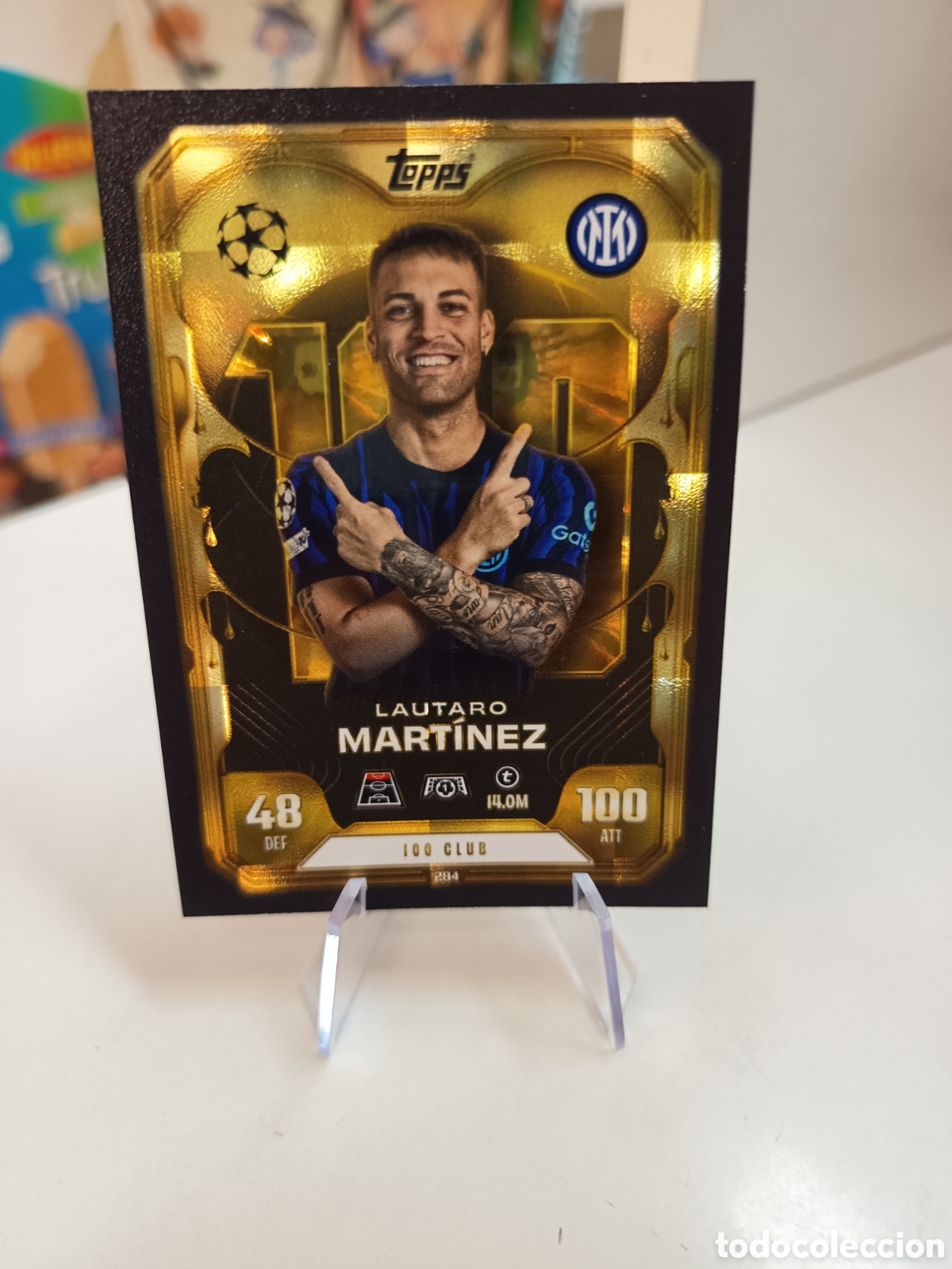 Cromos de Futebol: 100 CLUB LAUTARO MARTINEZ 284 MATCH ATTAX EXTRA 2025 2026