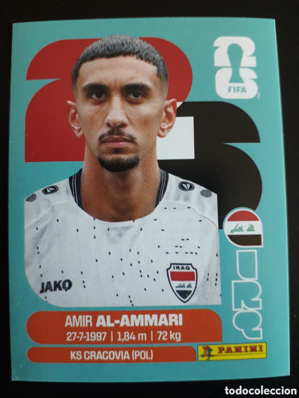 Cromos de Futebol: AL AMMARI IRAQ IRQ 10 MUNDIAL F&Uacute;TBOL 2026 FIFA WORLD CUP PANINI SIN PEGAR PEDIDO M&Iacute;NIMO 3&euro;