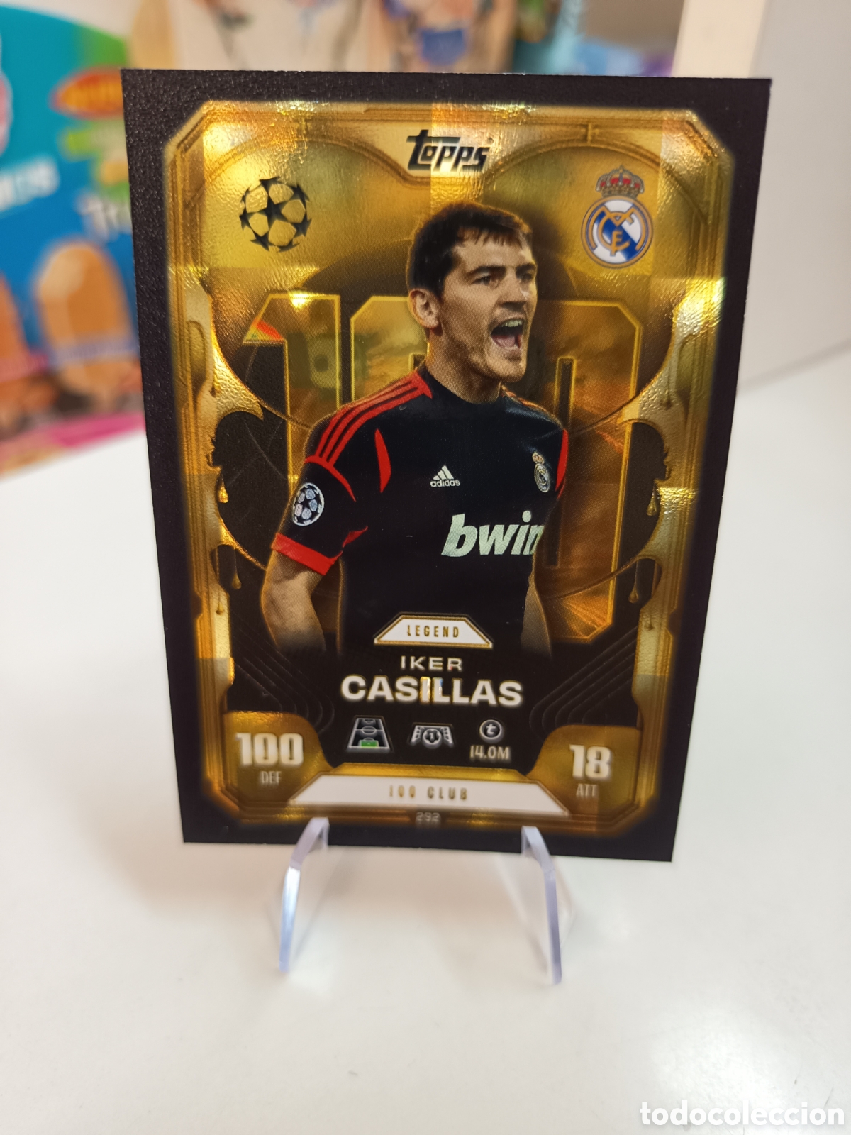 Cromos de F&uacute;tbol: 100 CLUB IKER CASILLAS 292 MATCH ATTAX EXTRA 2025 2026