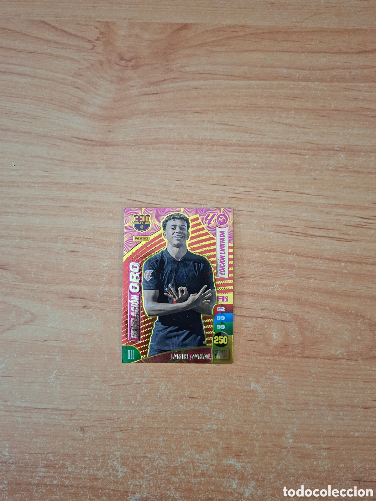 Cromos de F&uacute;tbol: Adrenalyn 24 25 lamine yamal Barcelona revelaci&oacute;n oro edici&oacute;n limitada sin pegar ver fotos