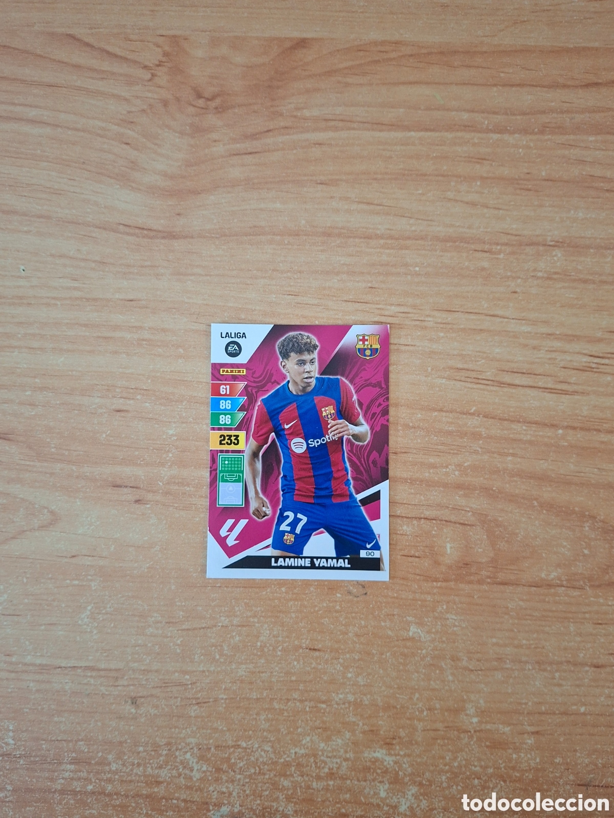 Fu&szlig;ball-Sticker: Adrenalyn 23 24 lamine yamal Barcelona rookie sin pegar ver fotos