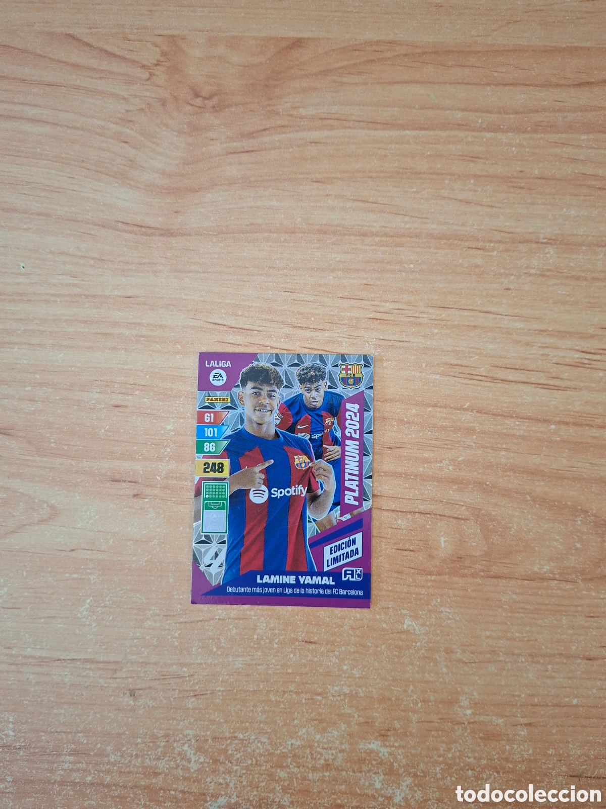 Fu&szlig;ball-Sticker: Adrenalyn 23 24 lamine yamal platinun edici&oacute;n limitada rookie sin pegar ver fotos
