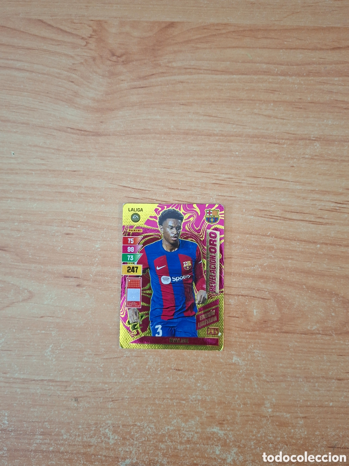 Fu&szlig;ball-Sticker: Adrenalyn 23 24 revelaci&oacute;n oro Barcelona sin pegar ver fotos