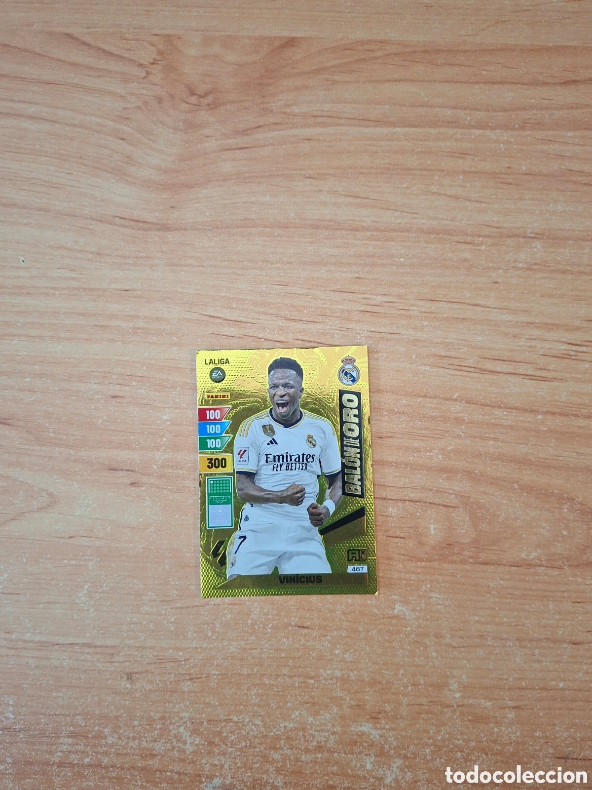 Fu&szlig;ball-Sticker: Adrenalyn 23 24 vinicius Madrid balon oro sin pegar ver fotos
