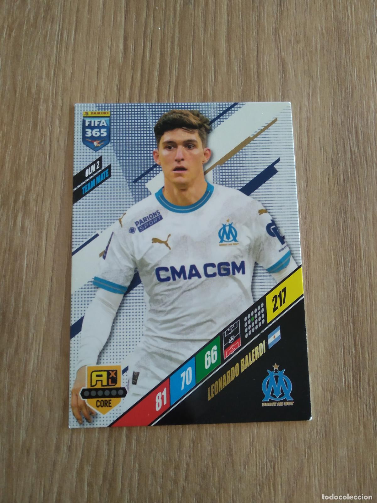 Cromos de F&uacute;tbol: OLM 2 BALERDI OLYMPIQUE MARSELLA CROMO FUTBOL PANINI ADRENALYN 23-24 FIFA 365 2023-2024