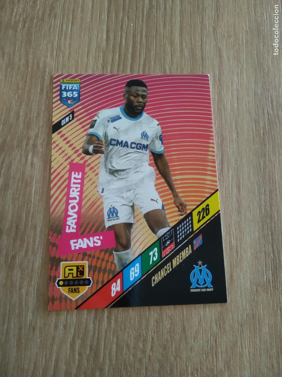 Cromos de F&uacute;tbol: OLM 5 CHANCEL MBEMBA OLYMPIQUE MARSELLA CROMO FUTBOL PANINI ADRENALYN 23-24 FIFA 365 2023-2024