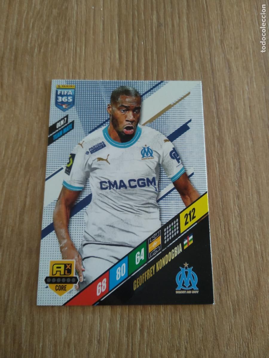 Cromos de F&uacute;tbol: OLM 7 KONDOGBIA OLYMPIQUE MARSELLA CROMO FUTBOL PANINI ADRENALYN 23-24 FIFA 365 2023-2024