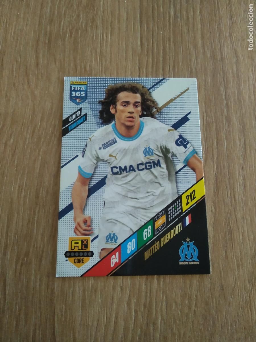 Cromos de Futebol: OLM 10 MATTEO GUENDOUZI OLYMPIQUE MARSELLA CROMO FUTBOL PANINI ADRENALYN 23-24 FIFA 365 2023-2024