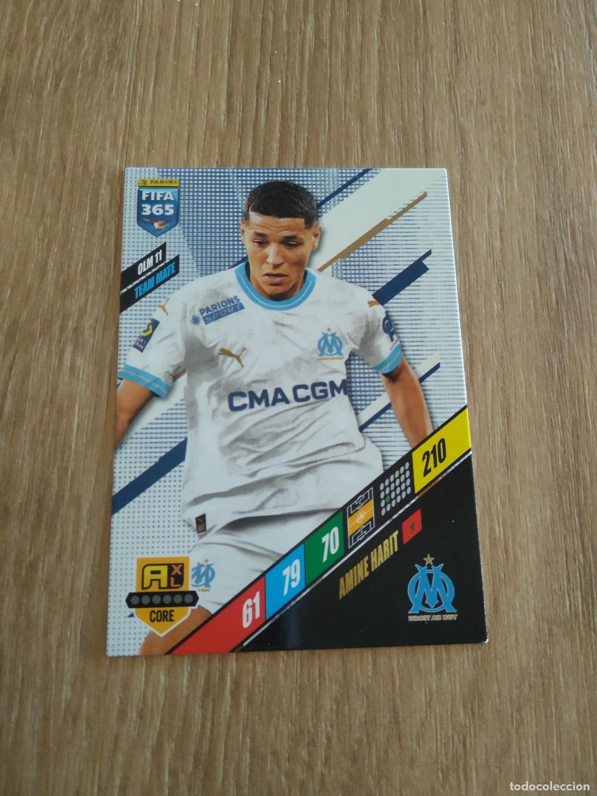 Cromos de Futebol: OLM 11 AMINE HARIT OLYMPIQUE MARSELLA CROMO FUTBOL PANINI ADRENALYN 23-24 FIFA 365 2023-2024