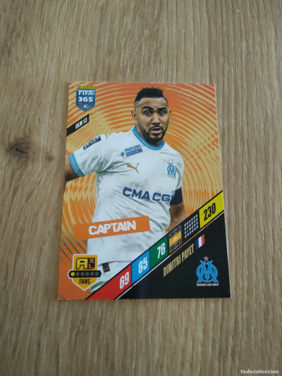 Cromos de F&uacute;tbol: OLM 13 DIMITRI PAYET OLYMPIQUE MARSELLA CROMO FUTBOL PANINI ADRENALYN 23-24 FIFA 365 2023-2024