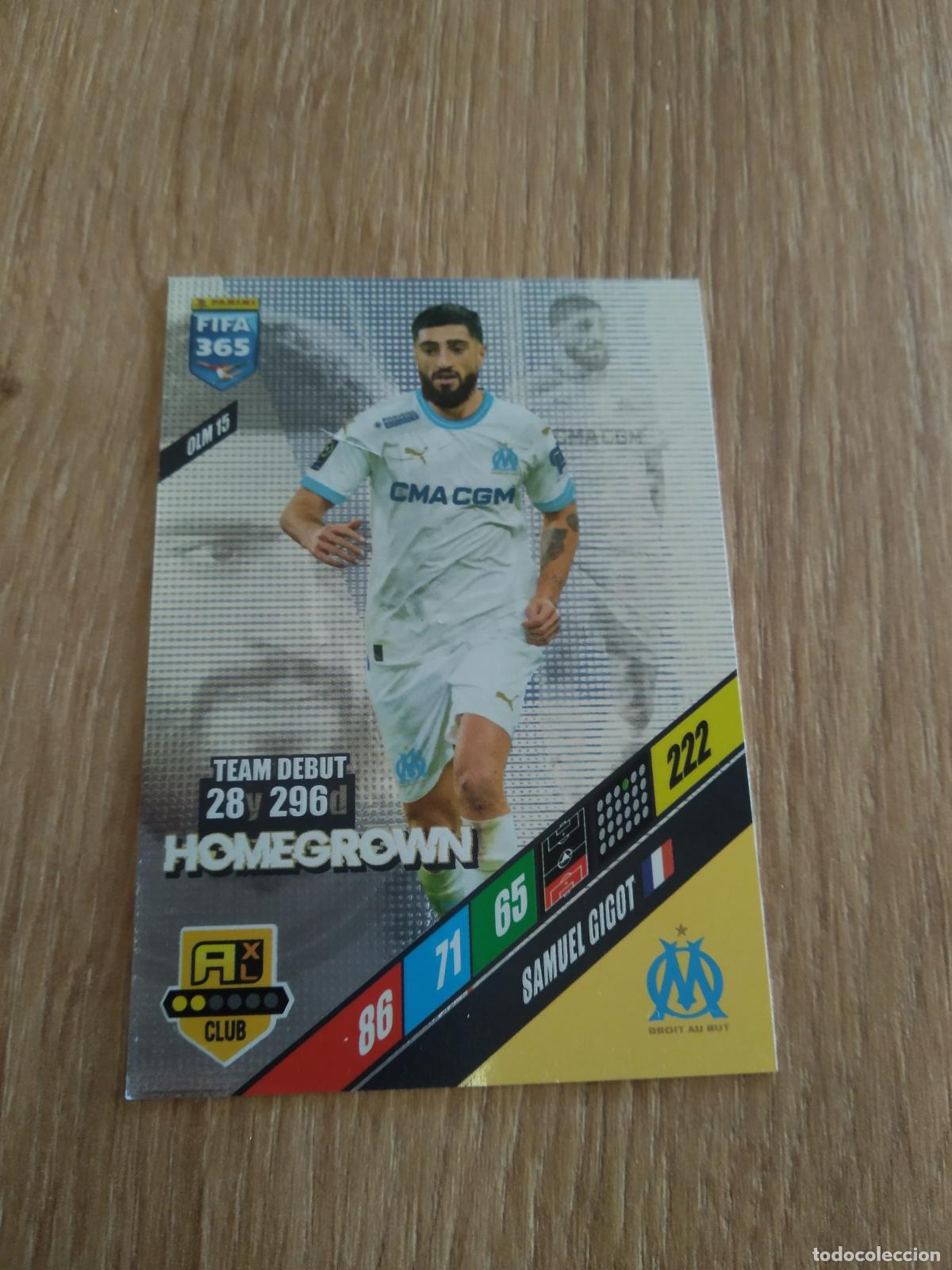 Cromos de F&uacute;tbol: OLM 15 SAMUEL GIGOT OLYMPIQUE MARSELLA CROMO FUTBOL PANINI ADRENALYN 23-24 FIFA 365 2023-2024