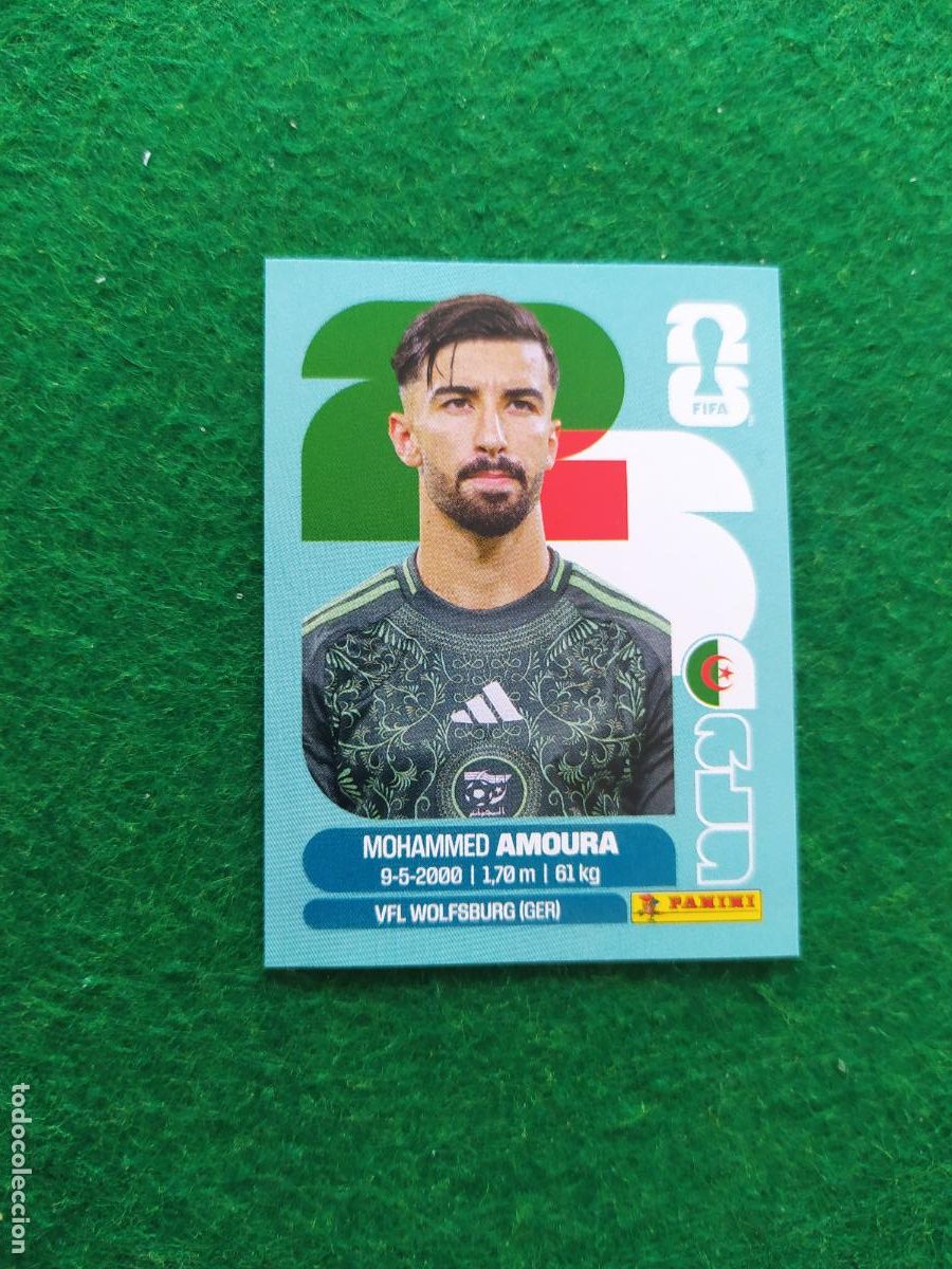 Cromos de F&uacute;tbol: OFFICIAL STICKER COLLECTION WORLD CUP MUNDIAL 2026 - ALGERIA N&ordm; 20 AMOURA