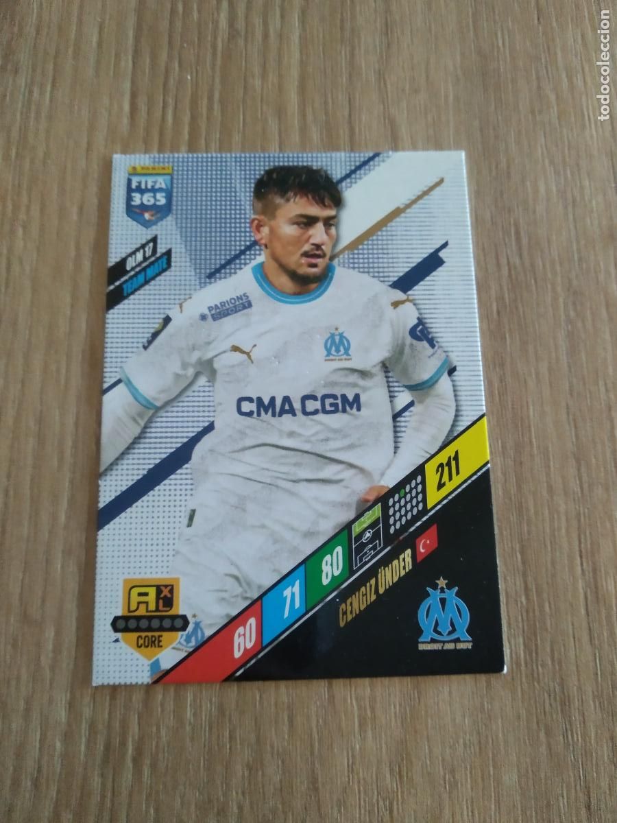 Cromos de F&uacute;tbol: OLM 17 CENGIZ UNDER OLYMPIQUE MARSELLA CROMO FUTBOL PANINI ADRENALYN 23-24 FIFA 365 2023-2024
