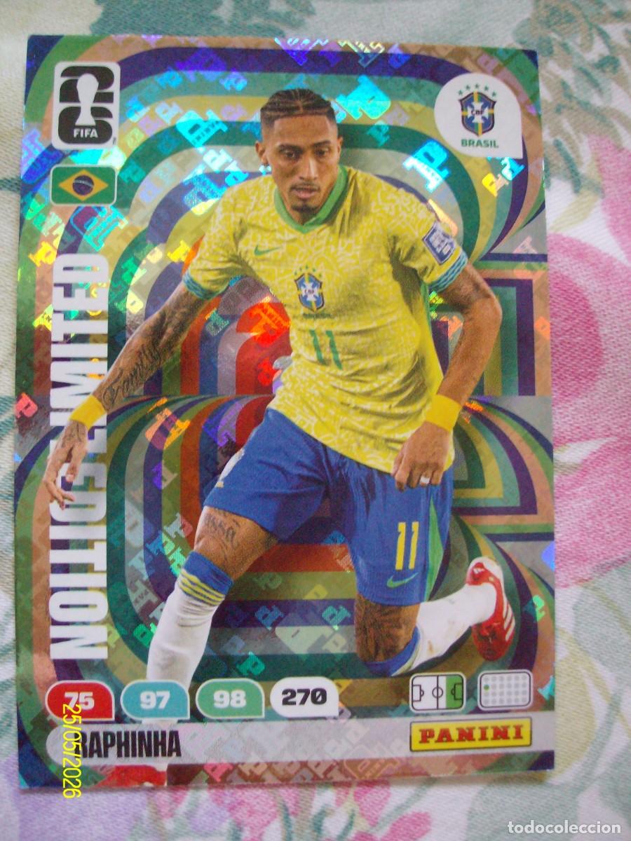 Fu&szlig;ball-Sticker: RAPHINHA BRASIL FIFA WORLD CUP 2026 LIMITED EDITION PANINI ADRENALYN XL