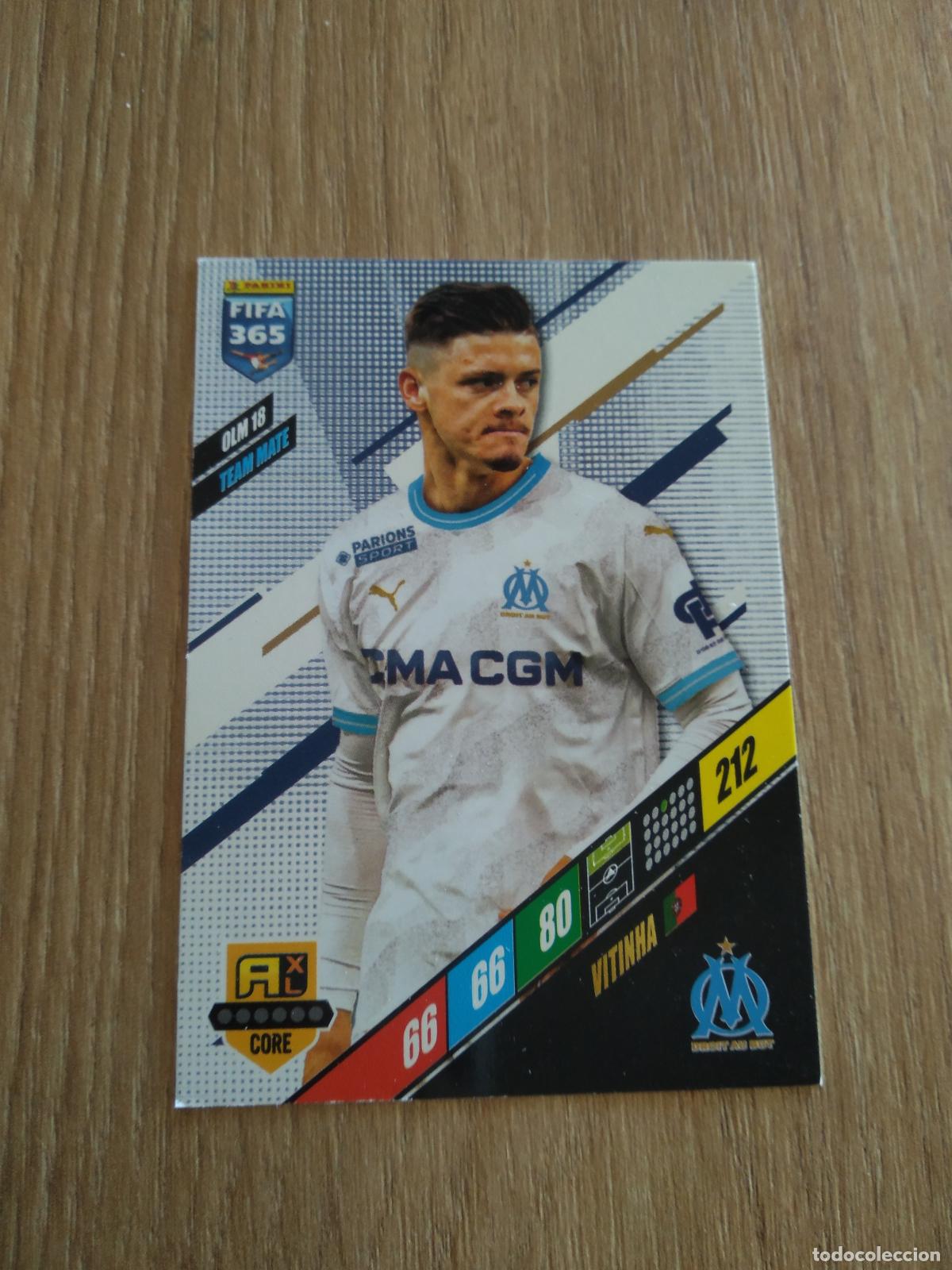 Fu&szlig;ball-Sticker: OLM 18 VITINHA OLYMPIQUE MARSELLA CROMO FUTBOL PANINI ADRENALYN 23-24 FIFA 365 2023-2024
