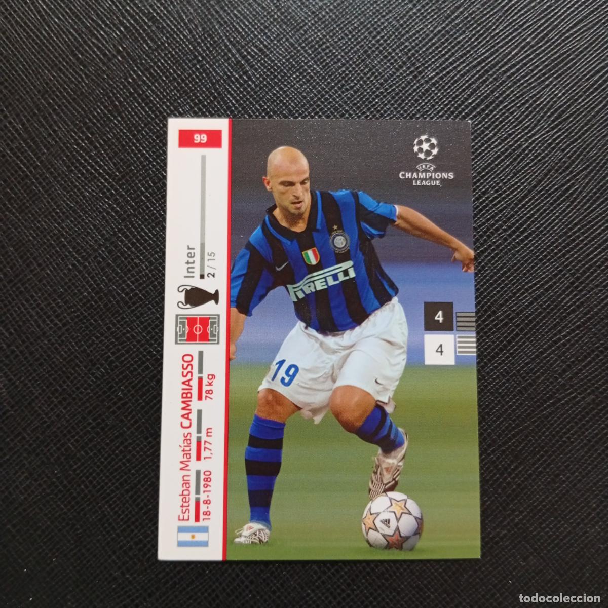Cromos de F&uacute;tbol: 99 CAMBIASSO INTER MILAN PANINI TRADING CARDS UEFA CHAMPIONS LEAGUE 2007 2008 - (MD2002-3) PG35