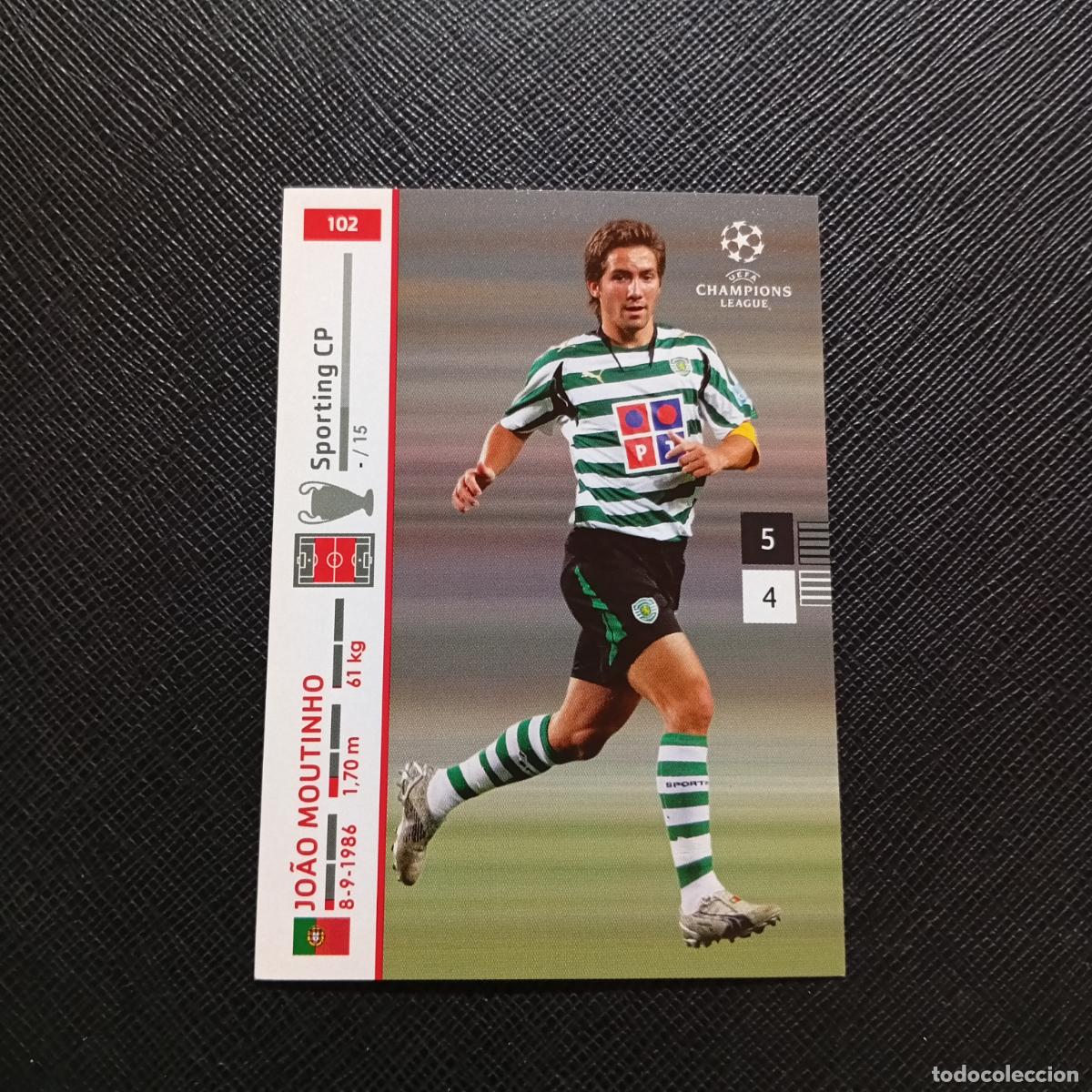 Cromos de F&uacute;tbol: 102 JOAO MOUTINHO SPORTING PANINI TRADING CARDS UEFA CHAMPIONS LEAGUE 2007 2008 - (MD2002-3) PG35