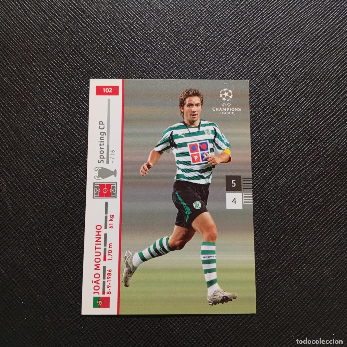 Cromos de F&uacute;tbol: 102 JOAO MOUTINHO SPORTING PANINI TRADING CARDS UEFA CHAMPIONS LEAGUE 2007 2008 - (MD2002-3) PG36