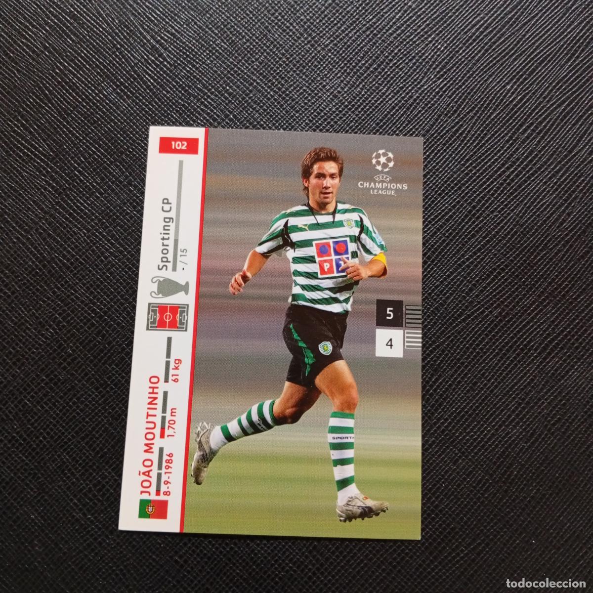 Fu&szlig;ball-Sticker: 102 JOAO MOUTINHO SPORTING PANINI TRADING CARDS UEFA CHAMPIONS LEAGUE 2007 2008 - (MD2002-3) PG36 B