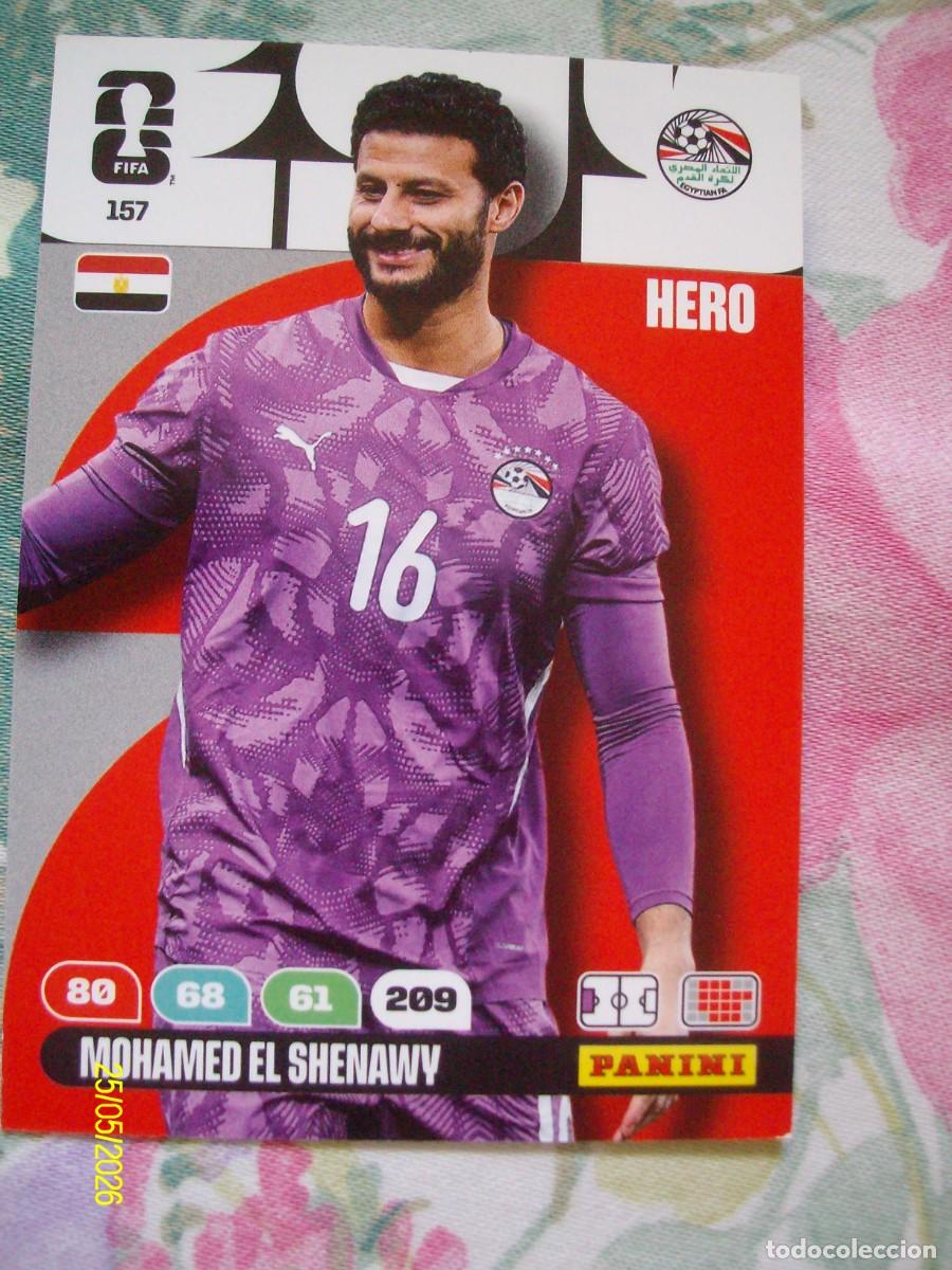 Fu&szlig;ball-Sticker: MOHAMED EL SHENAWY EGIPTO N&ordm; 157 FIFA WORLD CUP 2026 PANINI ADRENALYN XL