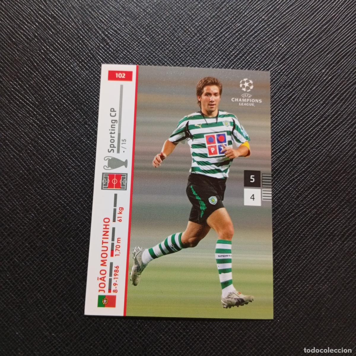 Cromos de Futebol: 102 JOAO MOUTINHO SPORTING PANINI TRADING CARDS UEFA CHAMPIONS LEAGUE 2007 2008 - (MD2002-3) PG37 B