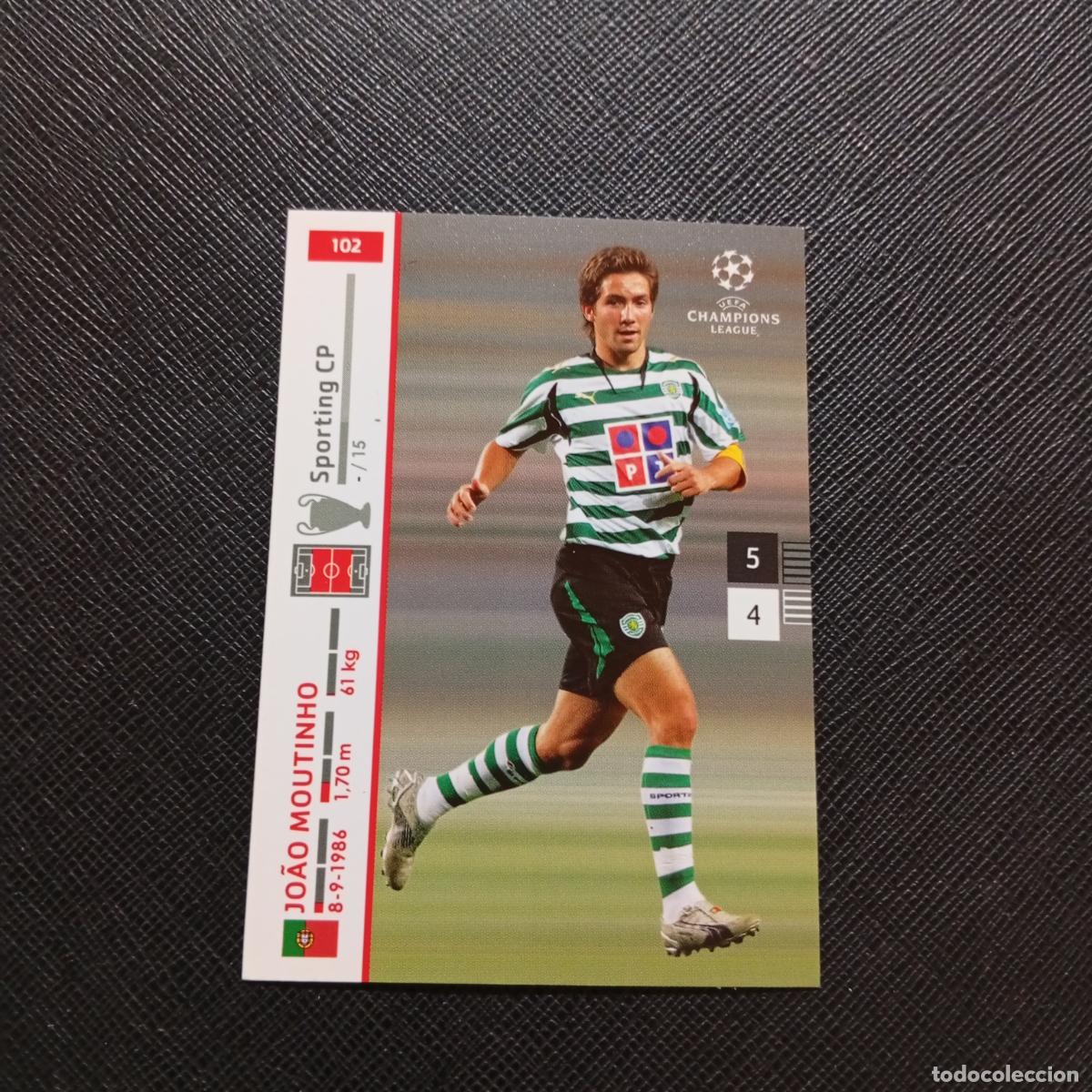 Cromos de Futebol: 102 JOAO MOUTINHO SPORTING PANINI TRADING CARDS UEFA CHAMPIONS LEAGUE 2007 2008 - (MD2002-3) PG38