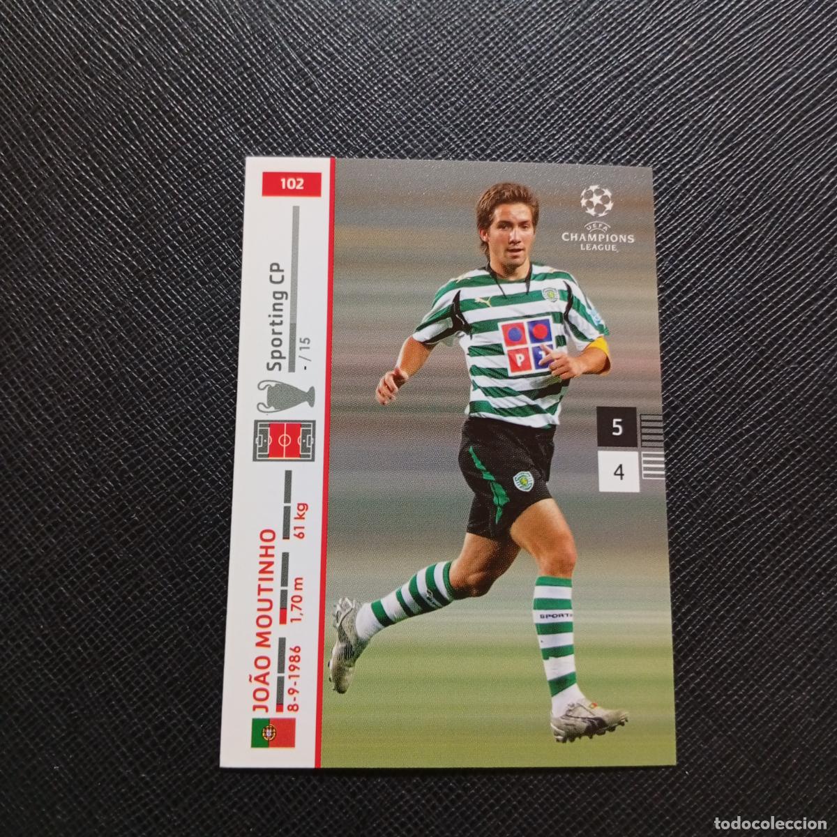 Cromos de Futebol: 102 JOAO MOUTINHO SPORTING PANINI TRADING CARDS UEFA CHAMPIONS LEAGUE 2007 2008 - (MD2002-3) PG38 B