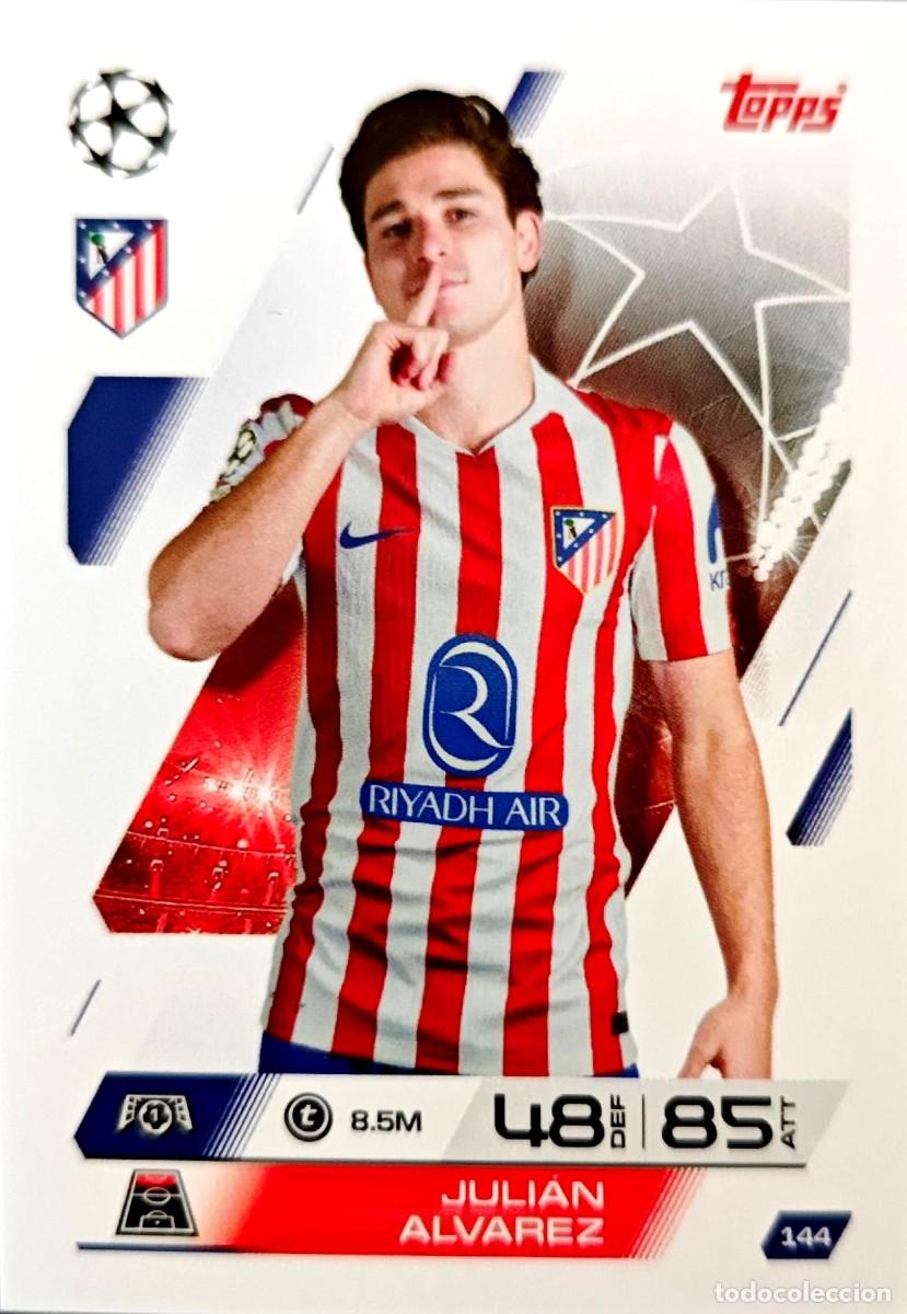 Football Stickers: 144 Julian Alvarez - Atletico de Madrid - TOPPS Match Attax 2025 2026 25 26