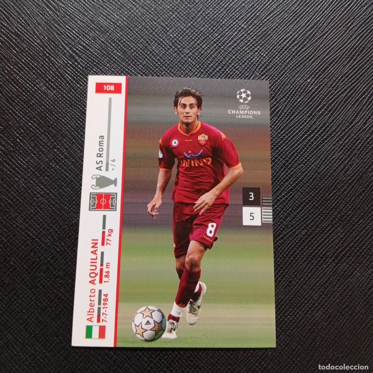 Football Stickers: 108 AQUILANI ROMA PANINI TRADING CARDS UEFA CHAMPIONS LEAGUE 2007 2008 - (MD2002-3) PG36