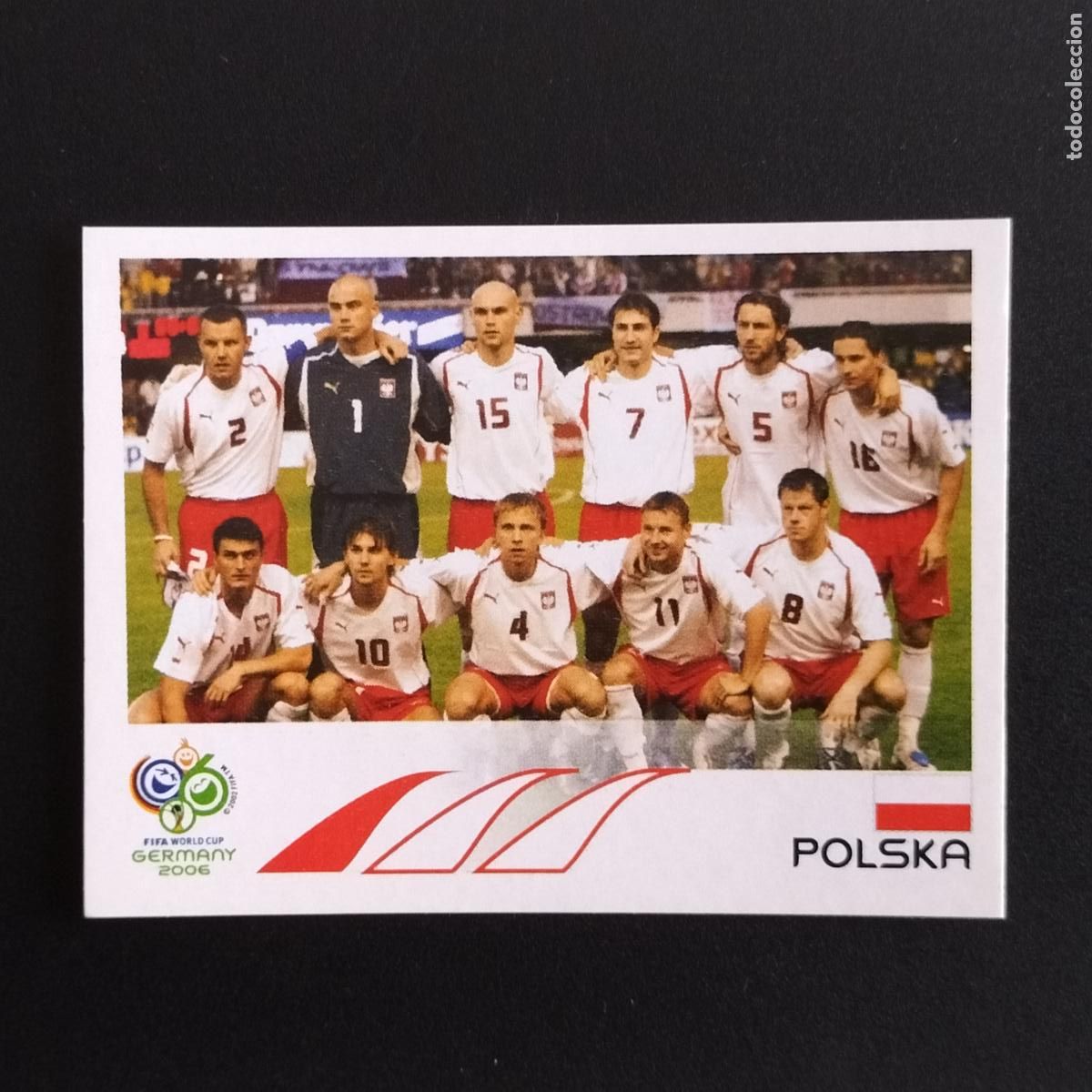 Football Stickers: 55 ALINEACION SELECCION POLONIA CROMOS FIFA WORLD CUP GERMANY 2006 MUNDIAL FUTBOL ALEMANIA PANINI