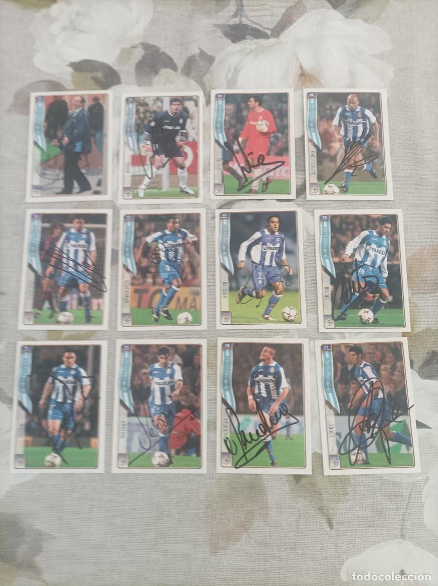 Fu&szlig;ball-Sticker: Cromos futbol mundicromo del deportivo de la Coru&ntilde;a -firmados-