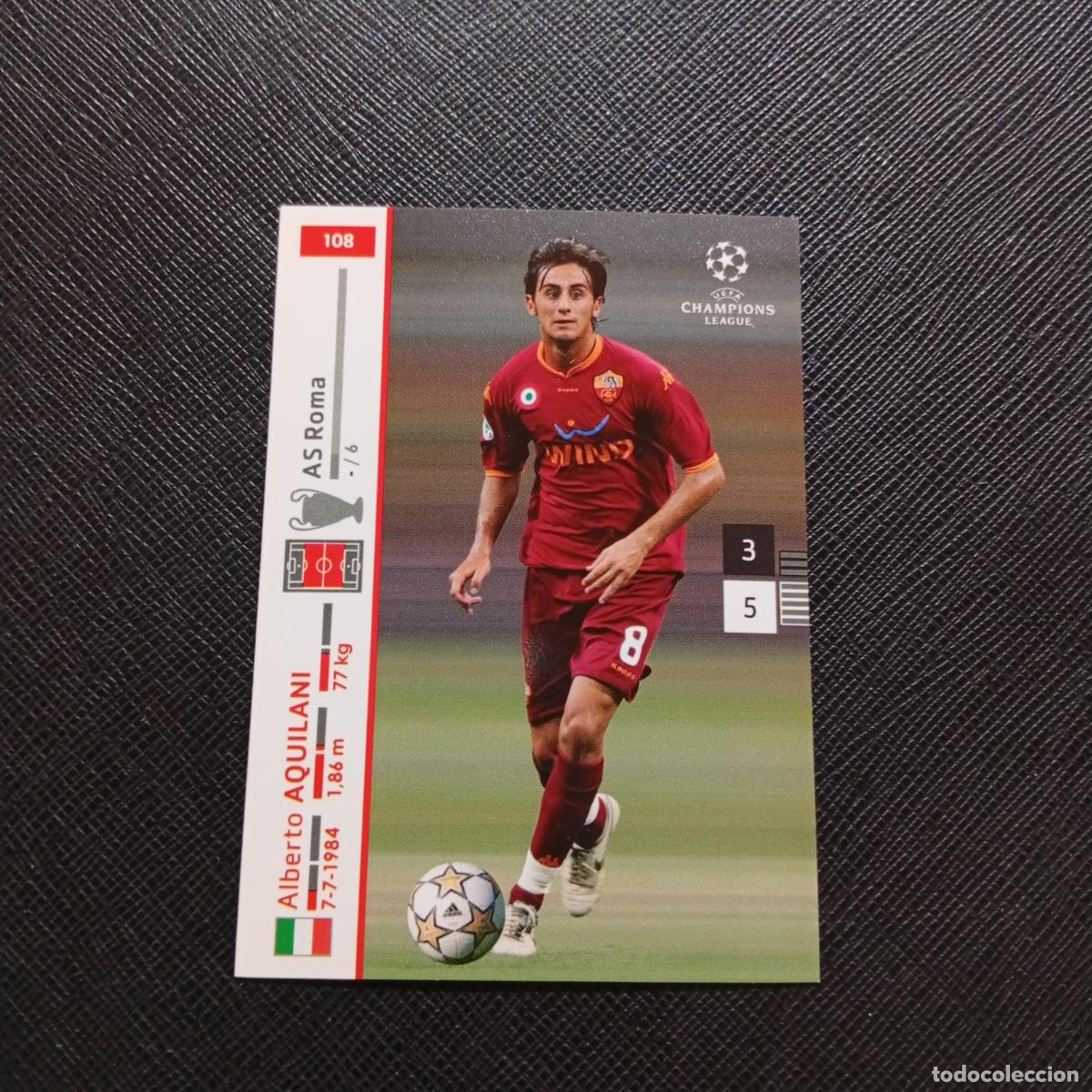 Cromos de Futebol: 108 AQUILANI ROMA PANINI TRADING CARDS UEFA CHAMPIONS LEAGUE 2007 2008 - (MD2002-3) PG37 B