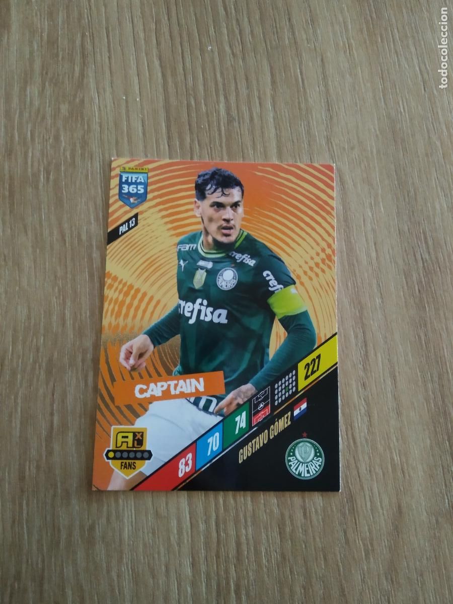 Cromos de F&uacute;tbol: PAL 13 GUSTAVO GOMEZ PALMEIRAS CROMO FUTBOL PANINI ADRENALYN 23-24 FIFA 365 2023-2024