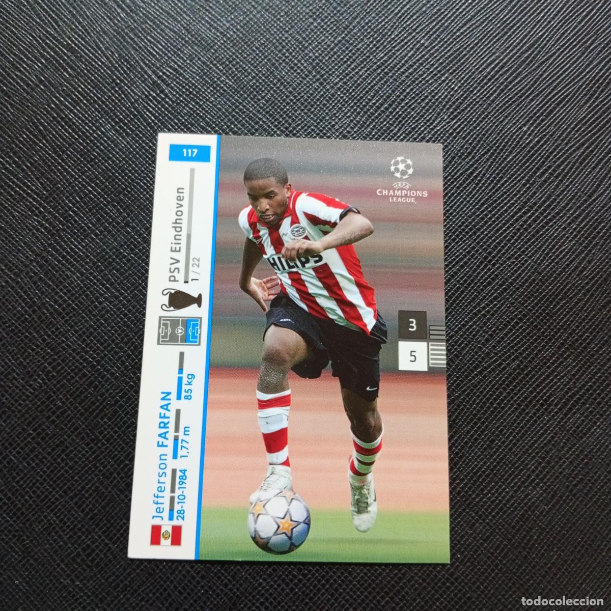 Cromos de F&uacute;tbol: 117 FARFAN PSV PANINI TRADING CARDS UEFA CHAMPIONS LEAGUE 2007 2008 - (MD2002-3) PG36