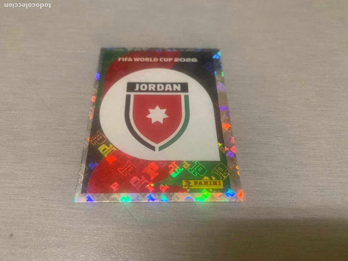 Cromos de F&uacute;tbol: JORDAN (JORDANIA) ESCUDO - LOGO / JOR 1 FIFA WORLD CUP 2026 - PANINI (NUEVO)