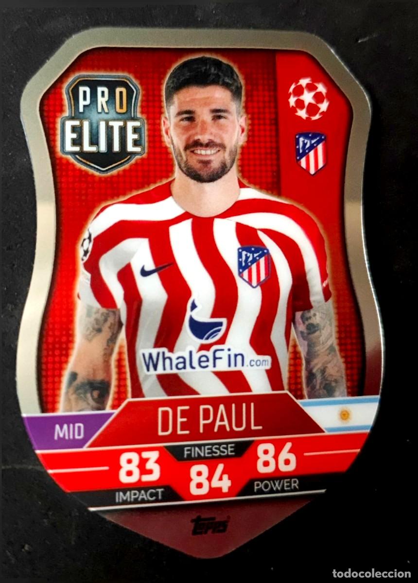 Cromos de F&uacute;tbol: SH6 Rodrigo de Paul - Atletico de Madrid - PRO ELITE SHIELD - TOPPS Chrome UCC 2022 2023 22 23