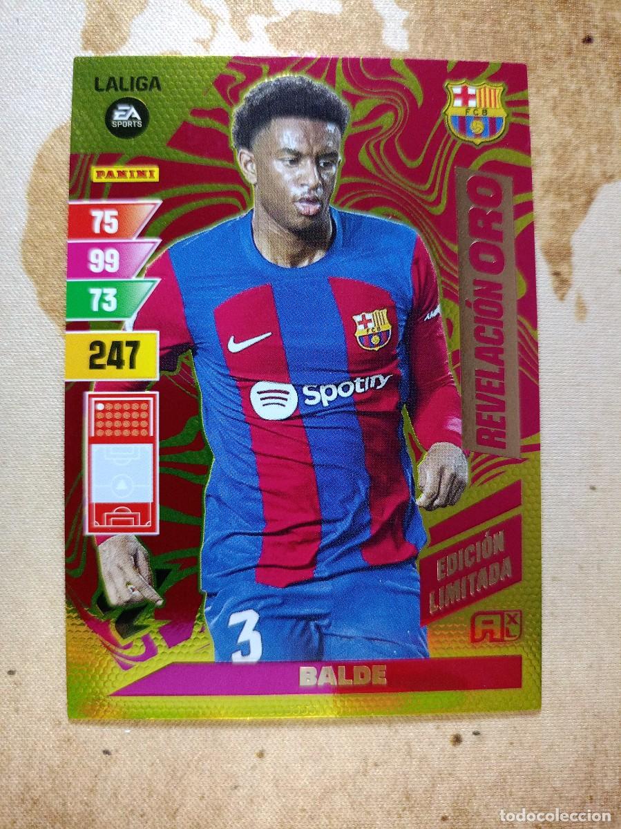 Cromos de F&uacute;tbol: Edici&oacute;n Limitada REVELACI&Oacute;N ORO BALDE Adrenalyn 2023-24